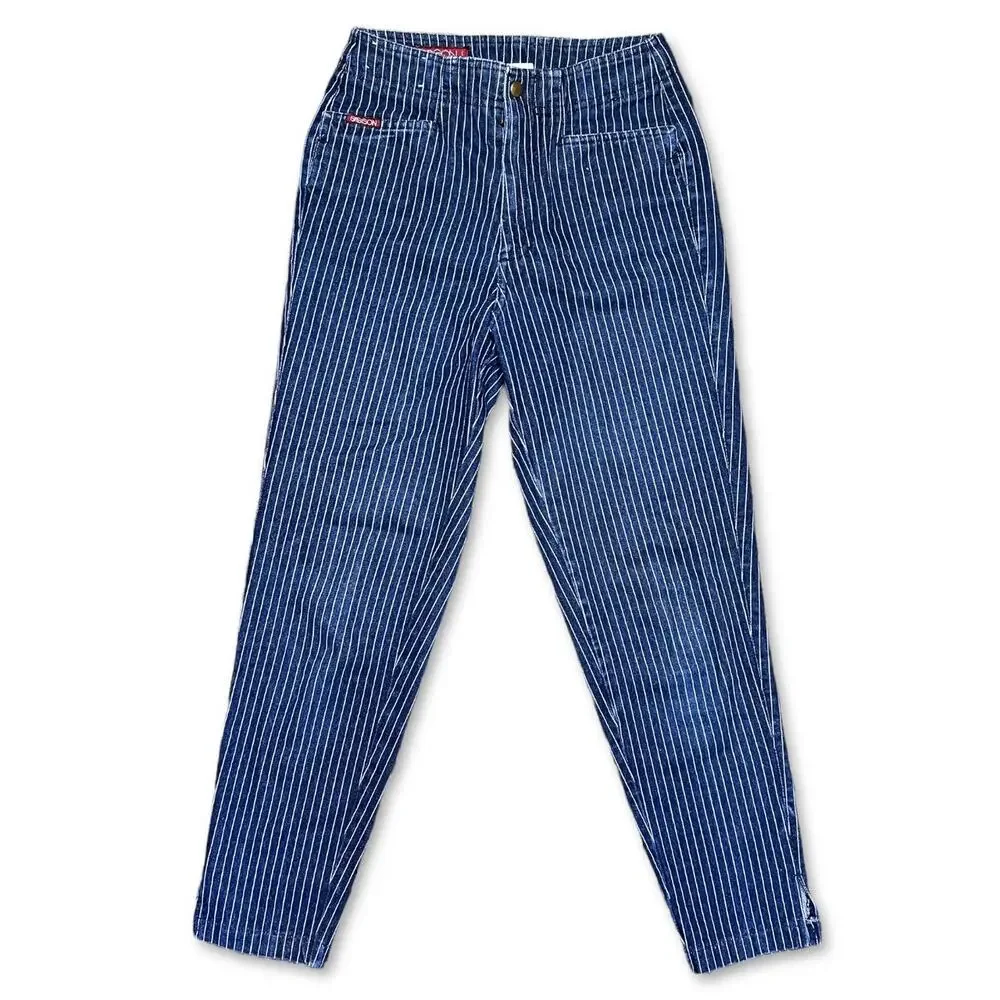 Vintage Sasson Striped Blue Jeans Ankle‎ | Size 24”